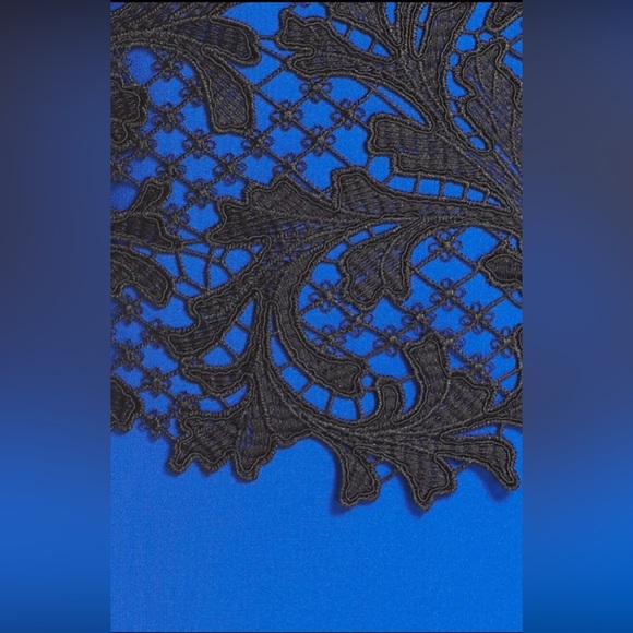 Sachin & Babi Noir 'Carolina' Lace & Crepe Midi Dress Size 8 NWT zipper - Picture 4 of 15